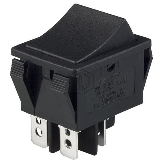 R5ABLKBLKEF0 - E-Switch - Rocker Switches