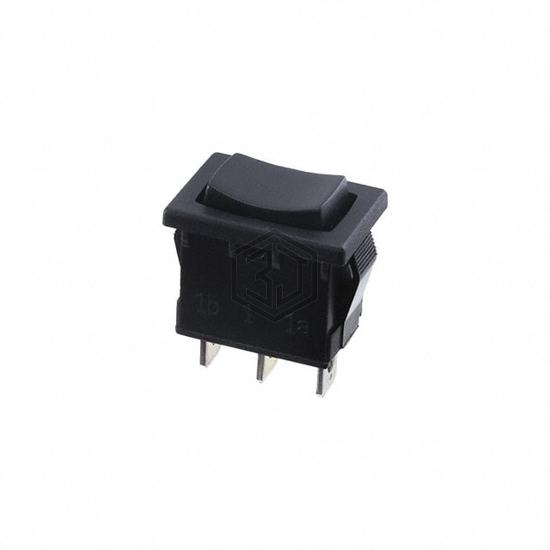 R1966DBLKBLKEF - E-Switch - Rocker Switches