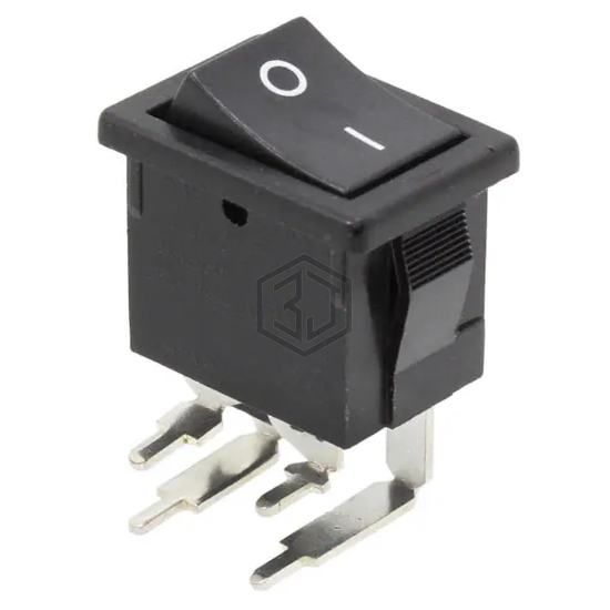 R1973BBLKBLKFR0 - E-Switch - Rocker Switches