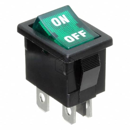 R1973BBLKGILIF1 - E-Switch - Rocker Switches