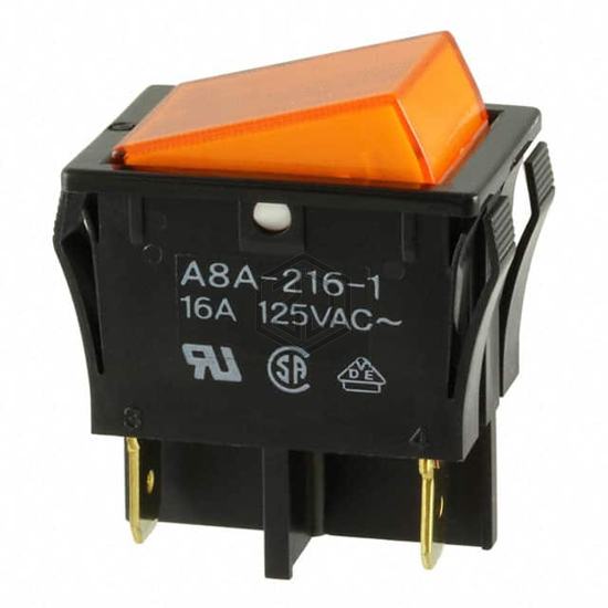 A8A-216-1 - Omron Electronics Inc-EMC Div - Rocker Switches