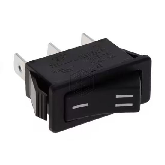 R4CBLKBLKDFO - E-Switch - Rocker Switches