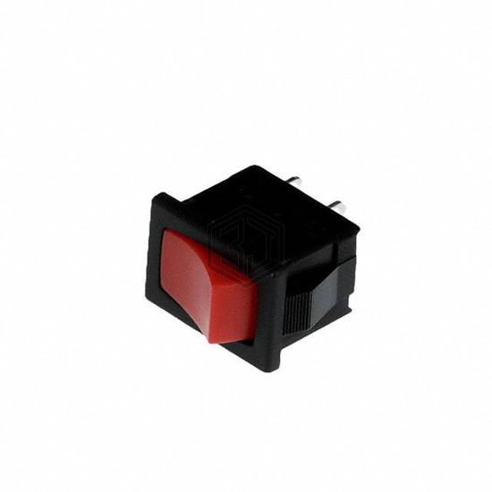 R1966ABLKREDEF - E-Switch - Rocker Switches