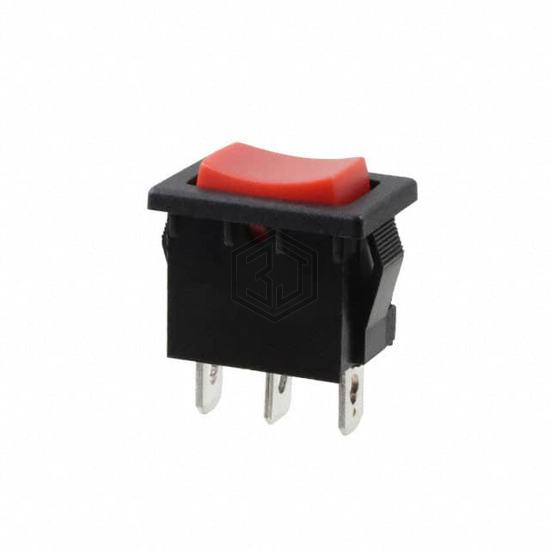 R1966IBLKREDEF - E-Switch - Rocker Switches