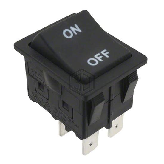 RBW2ABLKBLKIF0 - E-Switch - Rocker Switches