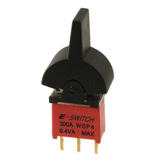 300AWSP4J2BLKM2RE - E-Switch - Rocker Switches