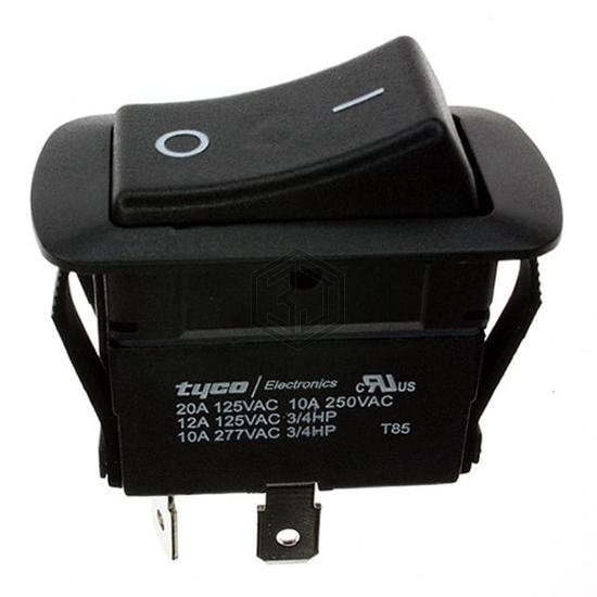 PRCDA1-20F-BB0BW - TE Connectivity ALCOSWITCH Switches - Rocker Switches