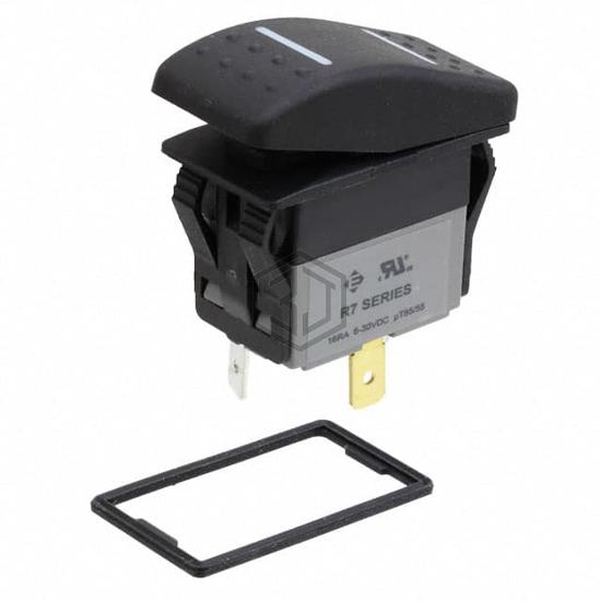 R713FB4-SXXX2B4GRW - E-Switch - Rocker Switches
