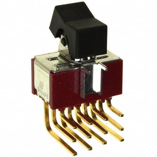 3004P6J1BLKM7RE - E-Switch - Rocker Switches