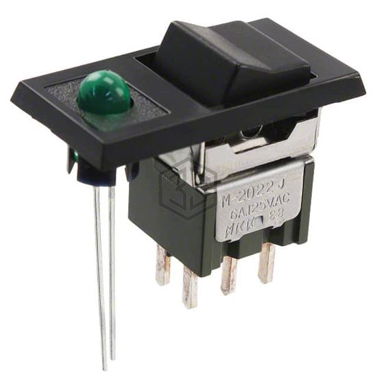 M2022TJW02-FA-2A-F - NKK Switches - Rocker Switches