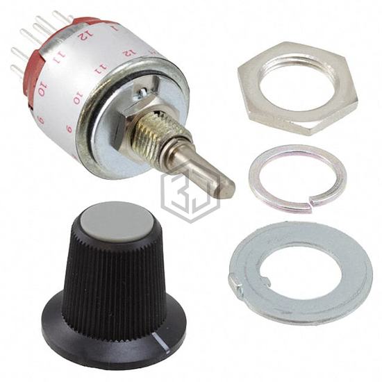 MRA112-CB - NKK Switches - Rotary Switches