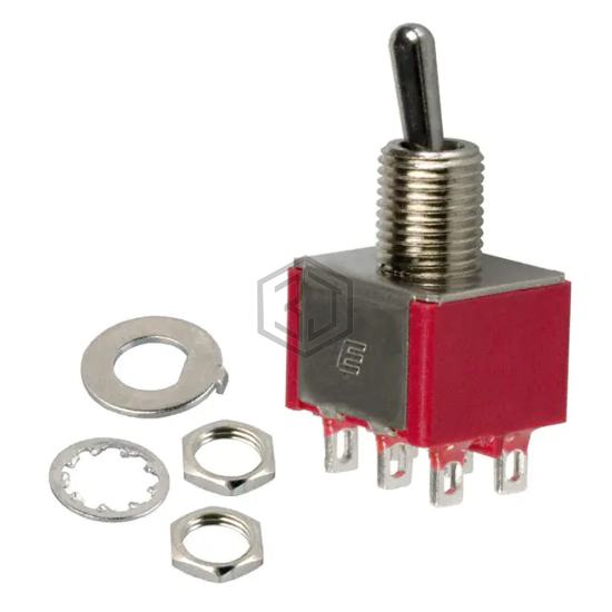 100DP1T2B3M1QEH - E-Switch - Toggle Switches