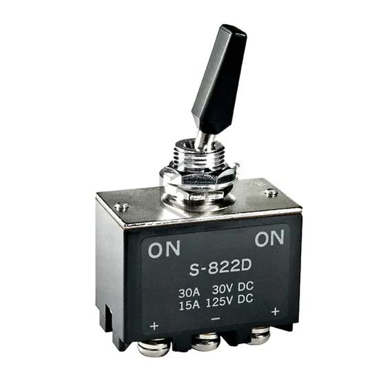 S822D - NKK Switches - Toggle Switches