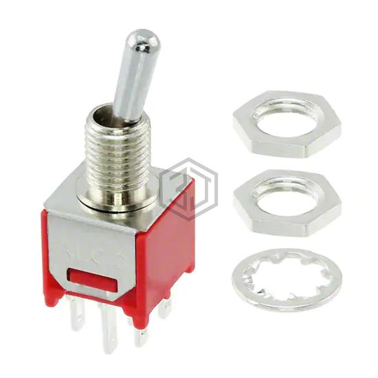 TMD1T3B1M1QE - TE Connectivity ALCOSWITCH Switches - Toggle Switches