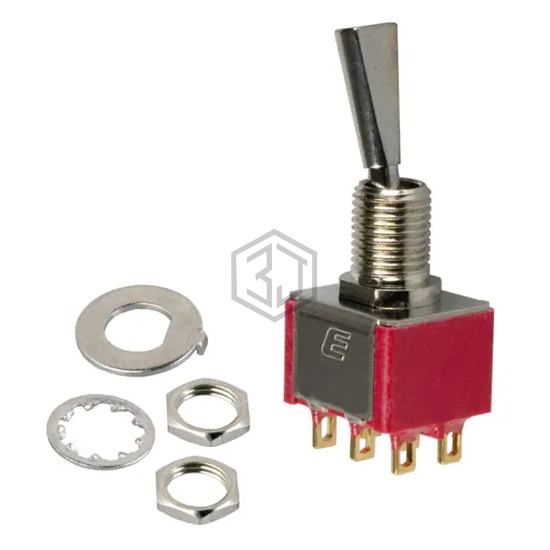 100DP1T6B11M1REH - E-Switch - Toggle Switches