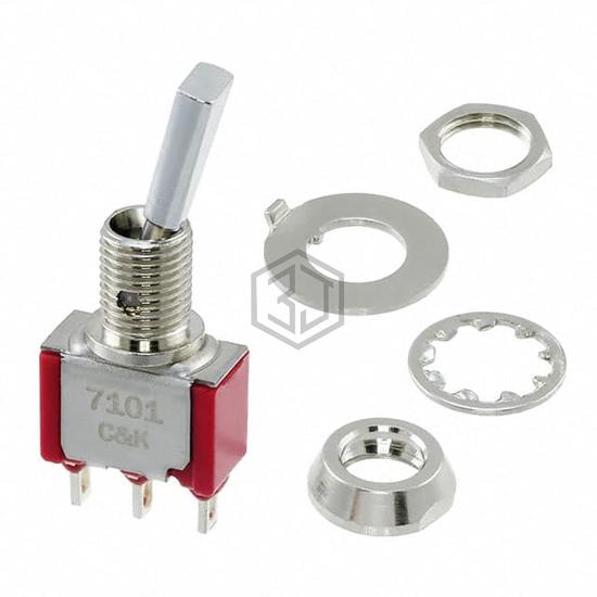7101P3HZQE - C&K - Toggle Switches
