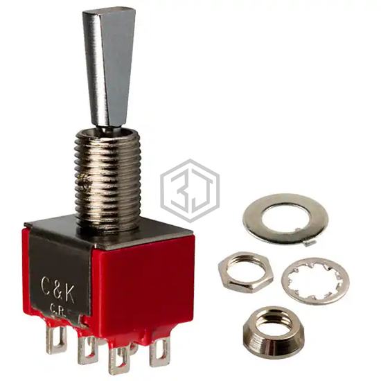 7207P3YZQE - C&K - Toggle Switches