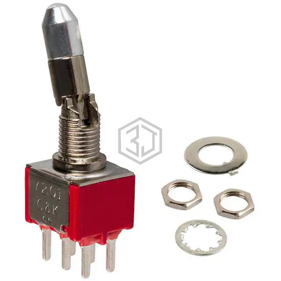 7201K2CQE - C&K - Toggle Switches