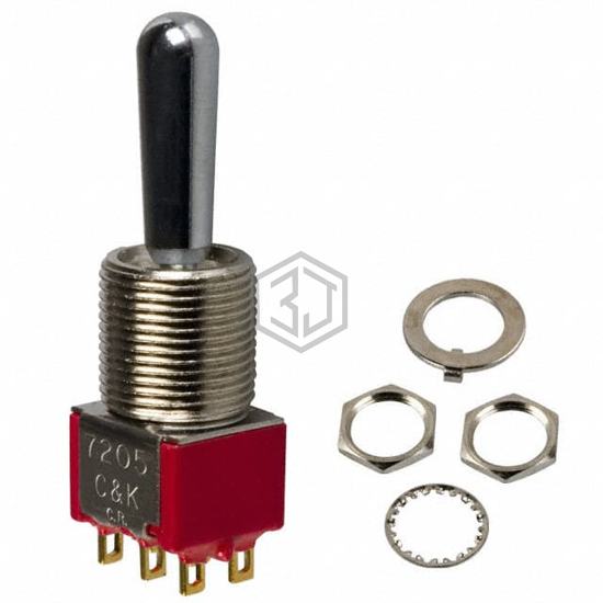 7205TCWZGE - C&K - Toggle Switches