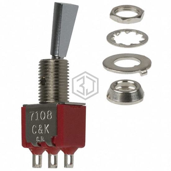 7108P3YZQE - C&K - Toggle Switches