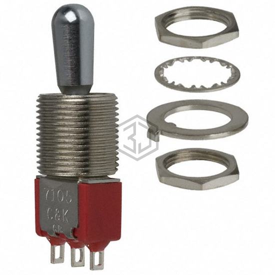 7105T1ZQE - C&K - Toggle Switches