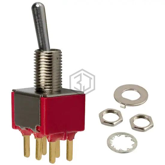 100DP1T1B1M2REH - E-Switch - Toggle Switches