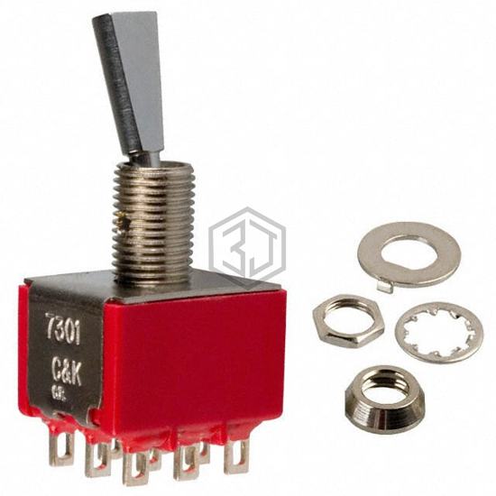 7301P3YZQE - C&K - Toggle Switches