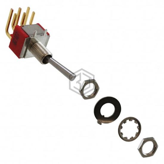 100DP1T3B1M6REH - E-Switch - Toggle Switches