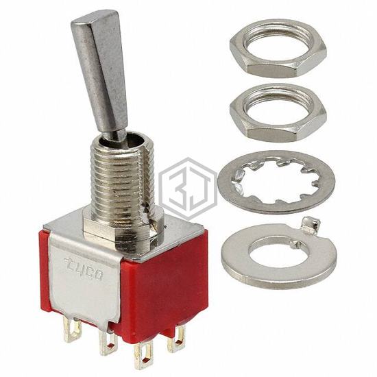 3-1825138-3 - TE Connectivity ALCOSWITCH Switches - Toggle Switches