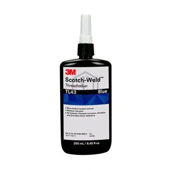 TL43 BLU 250ML BTL - 3M - Glue, Adhesives, Applicators