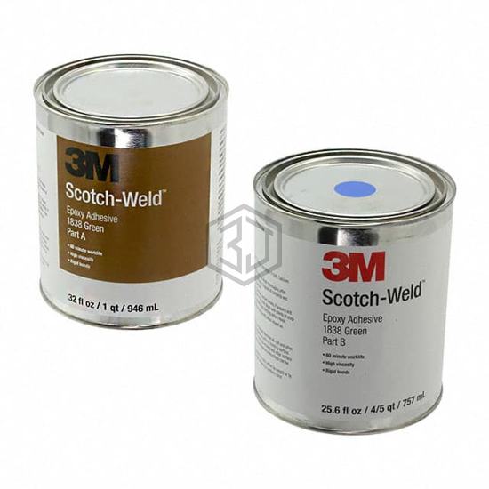 1838-GREEN-1QT - 3M - Glue, Adhesives, Applicators