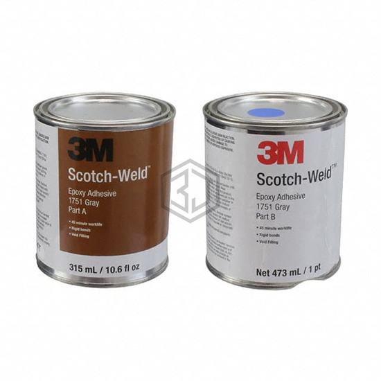 1751-GRAY-1PT - 3M - Glue, Adhesives, Applicators