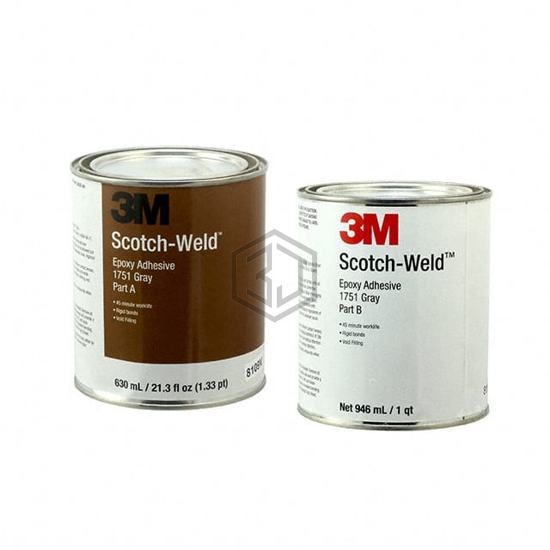 1751-GRAY-1QT - 3M - Glue, Adhesives, Applicators