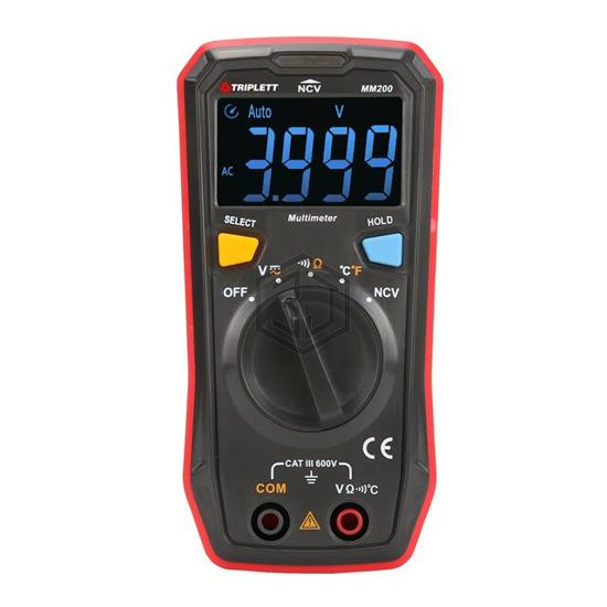 MM200-NIST - Triplett Test Equipment and Tools - Equipment - Multimeters