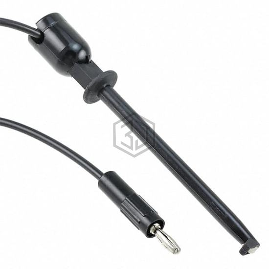 BXHL-60BLK - E-Z-Hook - Test Leads - Banana, Meter Interface